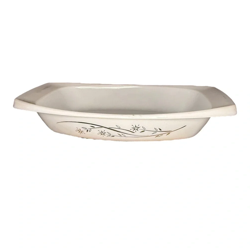 Vintage Pyrex Golden Honeysuckle Casserole Dish